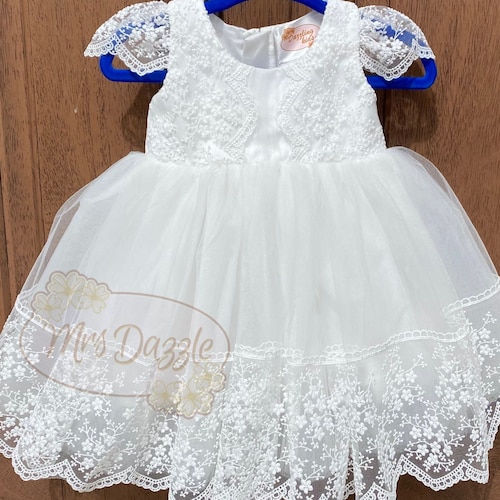 Baptism Dress for Baby Girl Toddler Lace Dress Lace Baptism Etsy