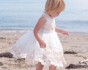 Girls spring dress, girls dresses, summer dresses for girls, baby girl party dress, girls floral dress, 1st birthday dress, baby tutu dress