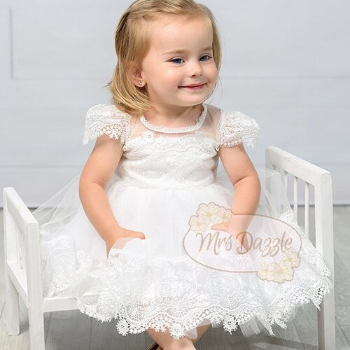 Baptism Dress Blessing Dress for Baby Girl Christening Etsy