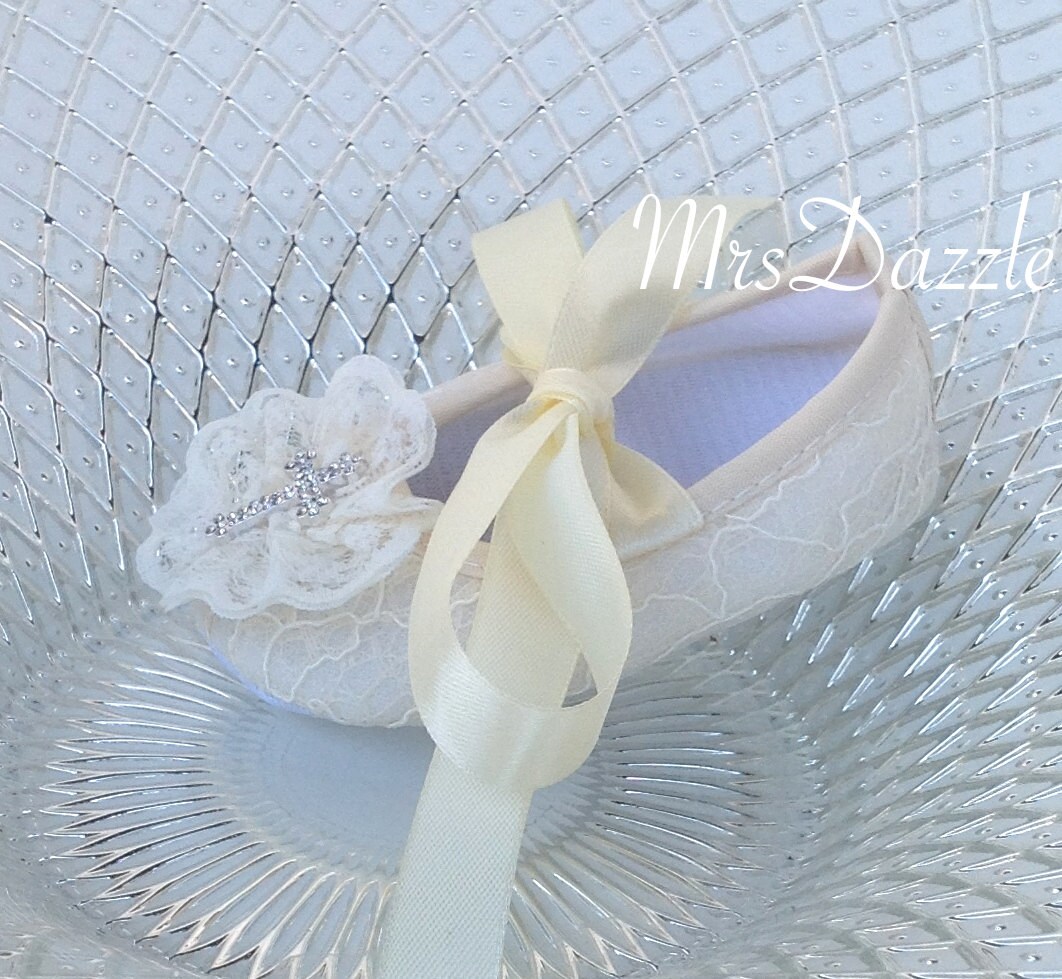 Baby baptism shoes baby christening shoesbaby lace Etsy