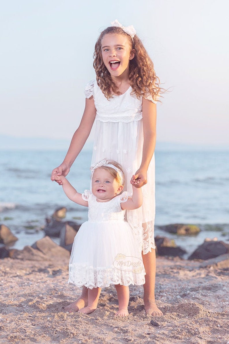 Baptism dress for baby girl, Toddler lace dress, Lace baptism dress, Christening dress for baby girl, First communion dress image 6