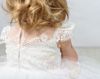 Baptism dress for baby girl, Toddler lace dress, Lace baptism dress, Christening dress for baby girl, First communion dress