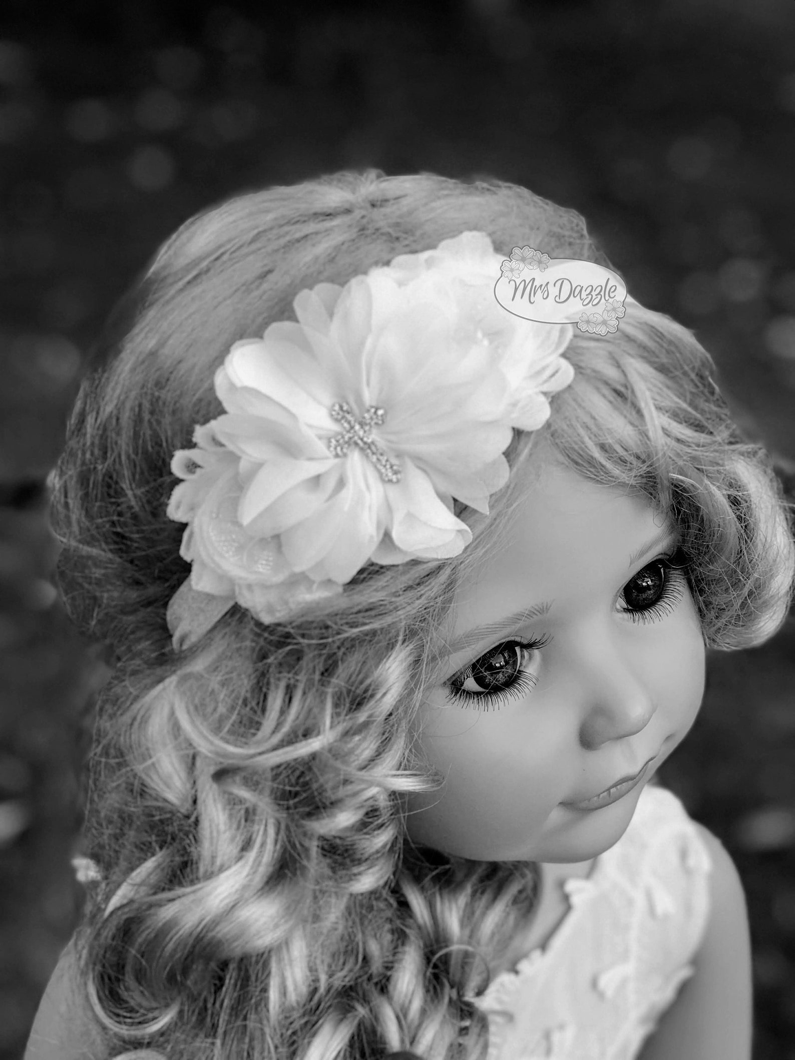 Baptism Headband Christening Headband Cross Headband Ivory Etsy
