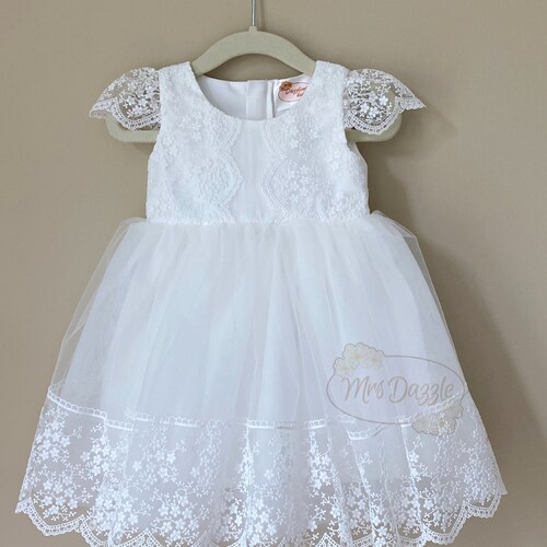 Baptism Dress for Baby Girl Toddler Lace Dress Lace Baptism Etsy
