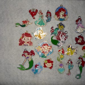 mermaid charms 5pc