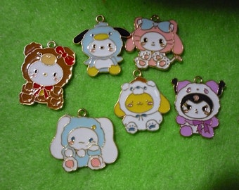 dijes de animales 3 piezas