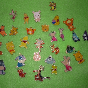 cartoon bear inspired charms 5 pc