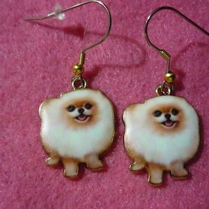 pomeranian earrings