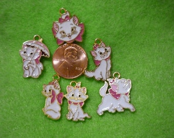 lindo gatito charm lote 6pc
