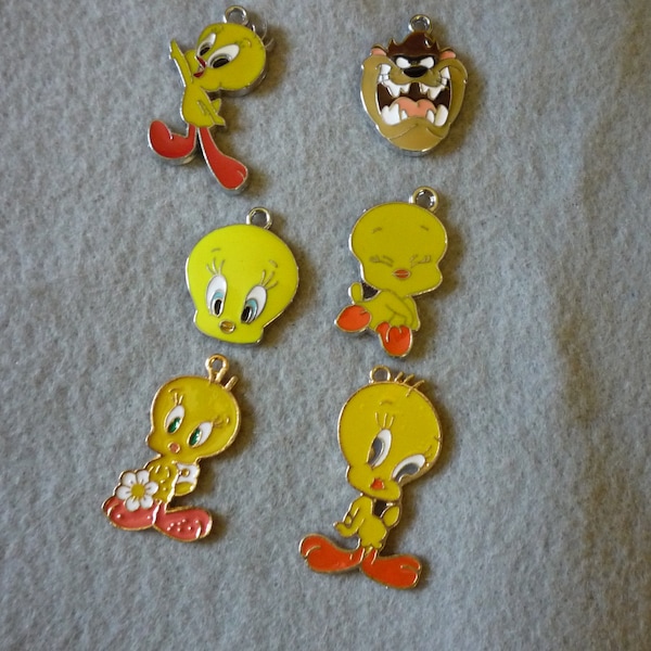 bird and friends charms