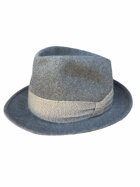 30s FEDORA Mens Felt HAT SOOLS Paris . Size 56 Med