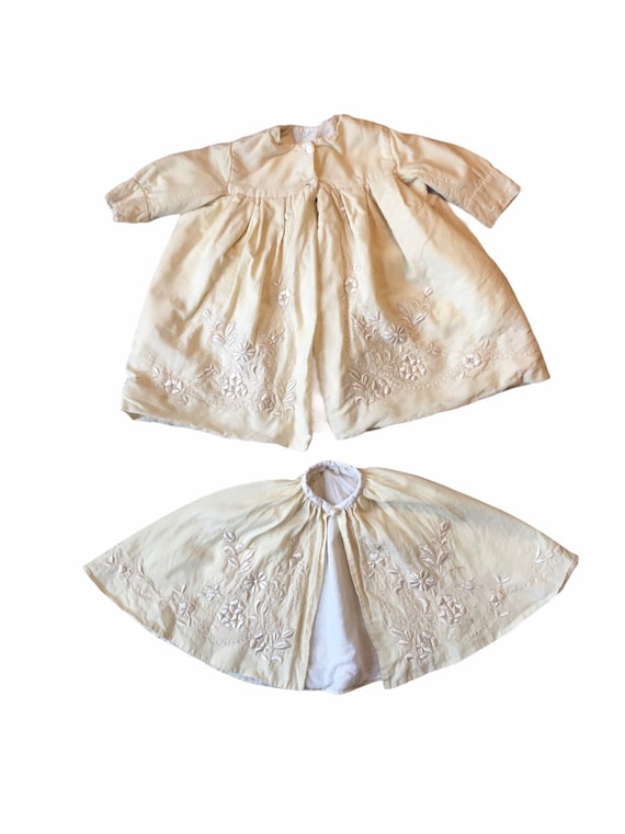 Antique Ivory Baptism Cloak + Cape