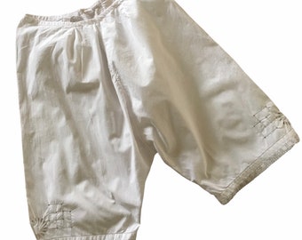 Antique White Cotton Bloomers |  Regency Core Aesthetic