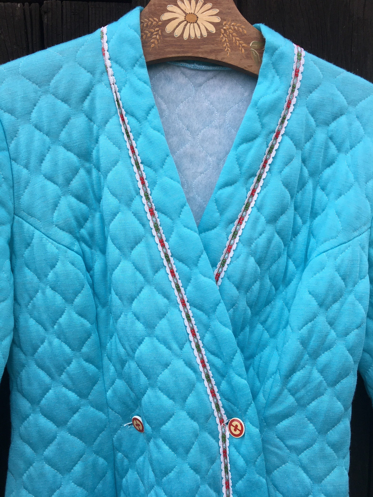 Vintage Quilted Dressing Gown Original Vintage Gift for Her Etsy