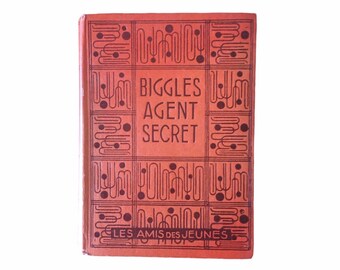 Livre vintage, agent secret Biggles, cadeau vintage unique