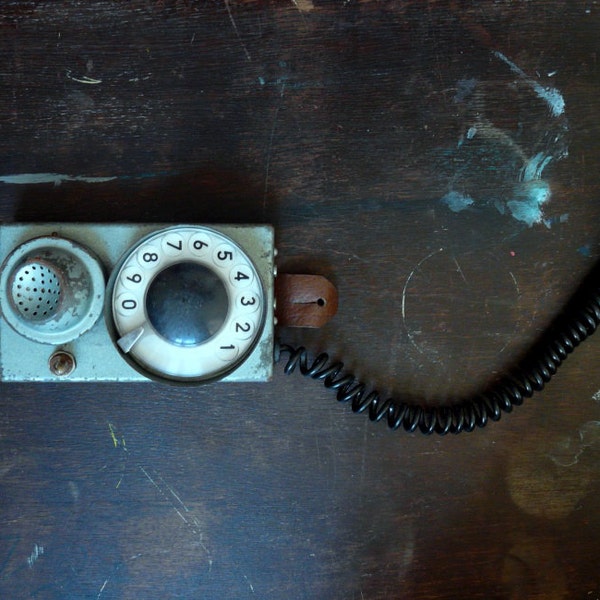 Old Polish Telephone. For testing. Old part of the telephone. Gift for him. Inustrial. Home decor.