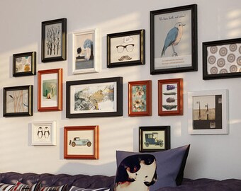 assorted picture frames