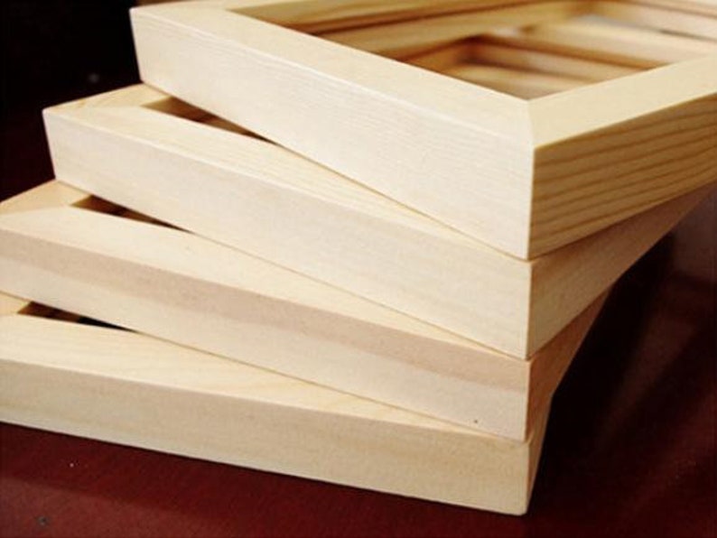 16 Pieces/set Solid Wood Picture Photo Frame Set Black White Etsy