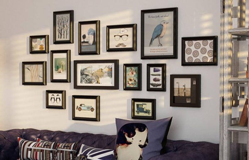 15 Pieces One Set Of Diffe Size Solid Wood Picture Photo Image 0