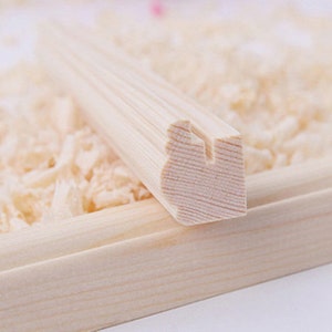 20 Pieces One Set Solid Wood Picture Photo Frame Set White and Natural ...