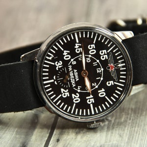 POBEDA wrist watch Aviator Vintage Mechanical Wrist Watch Rare USSR Men's Timepiece Unique Gift with Free Shipping