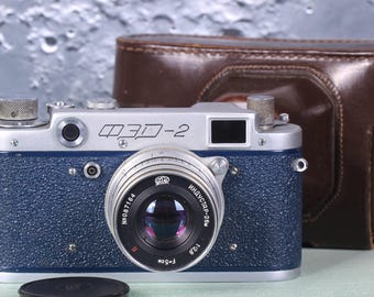 Rare Vintage FED 2 Film Camera with Industar-26M Lens | Collectible USSR 35mm Rangefinder