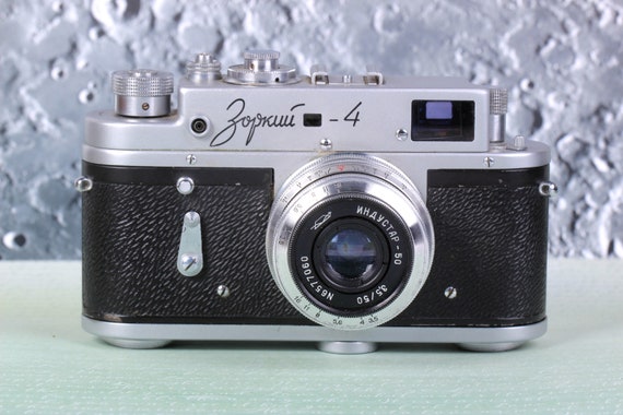 Zorki-4 Rangefinder Camera + Industar-50 F/3.5 Lens | USSR Vintage