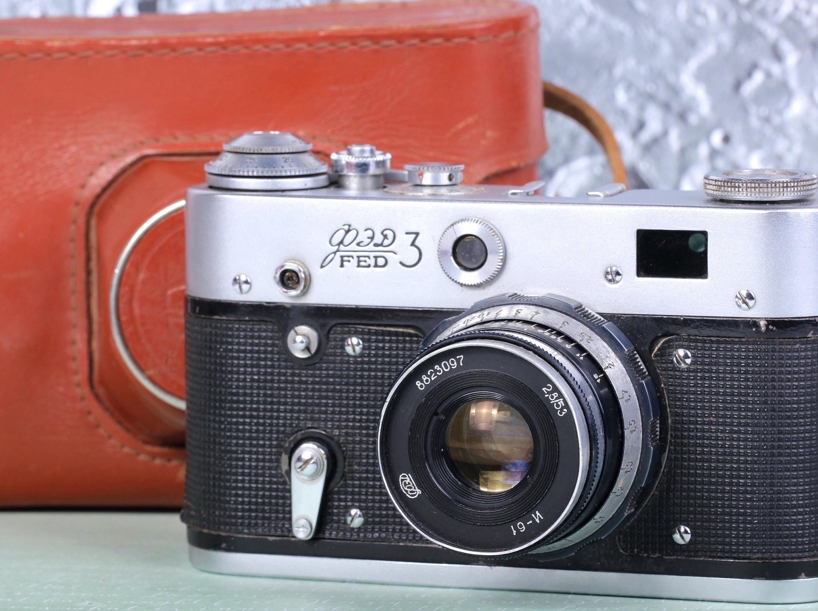 FED-3 35mmレンジファインダーフィルムカメラ + Industar-61 52mm f