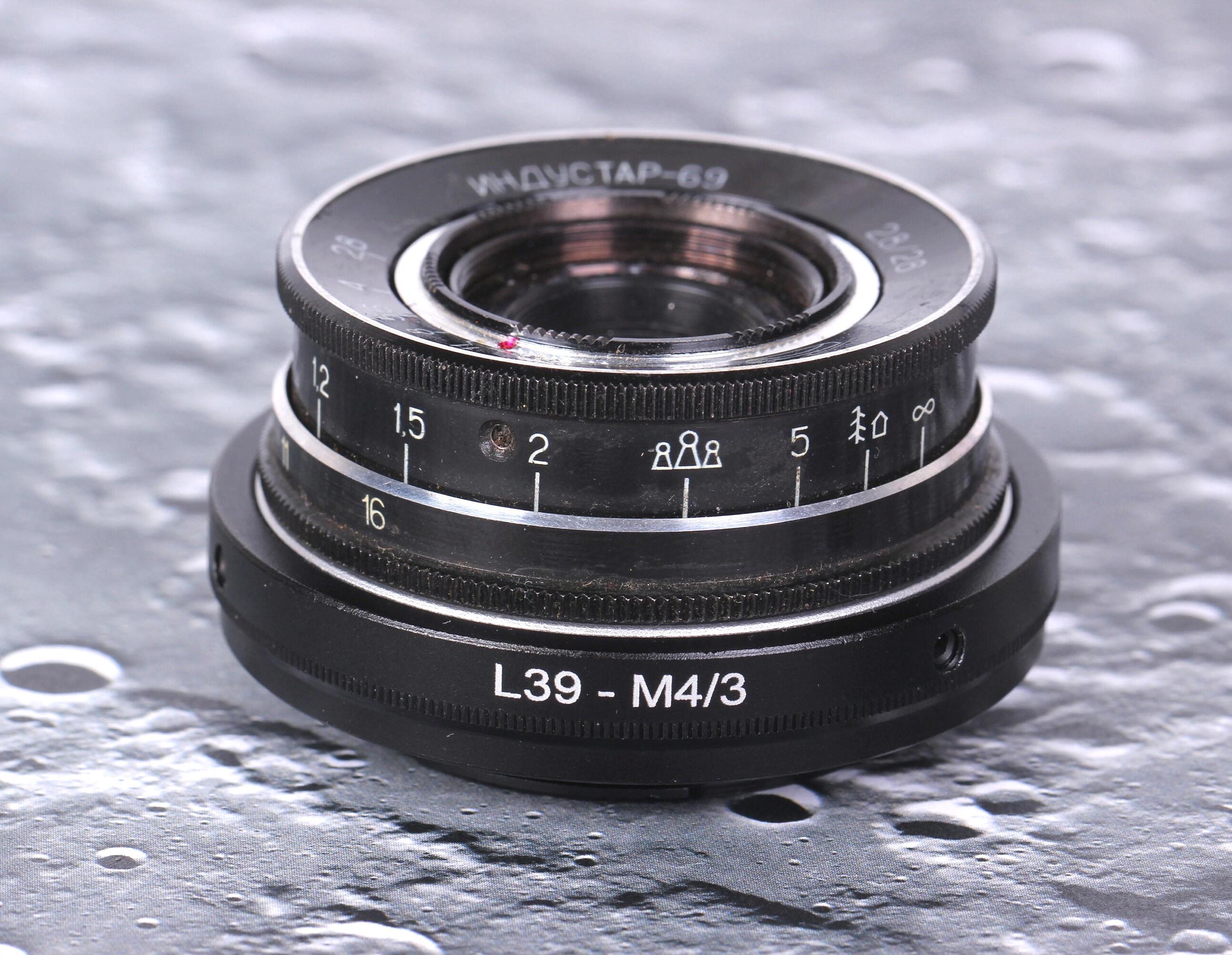 Soviet INDUSTAR 69 28mm F2.8 Lens for Micro 4/3 – Rare
