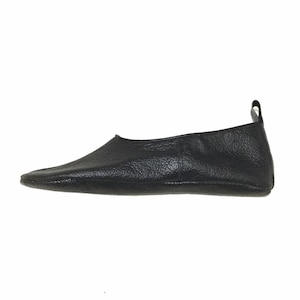 Handmade leather Yoga shoes, leather slip on
