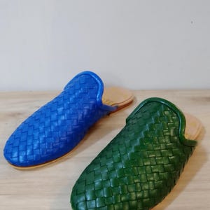 Moroccan Babouche , luxury mules, Handmade mules, Custom shoes, - Pre Order