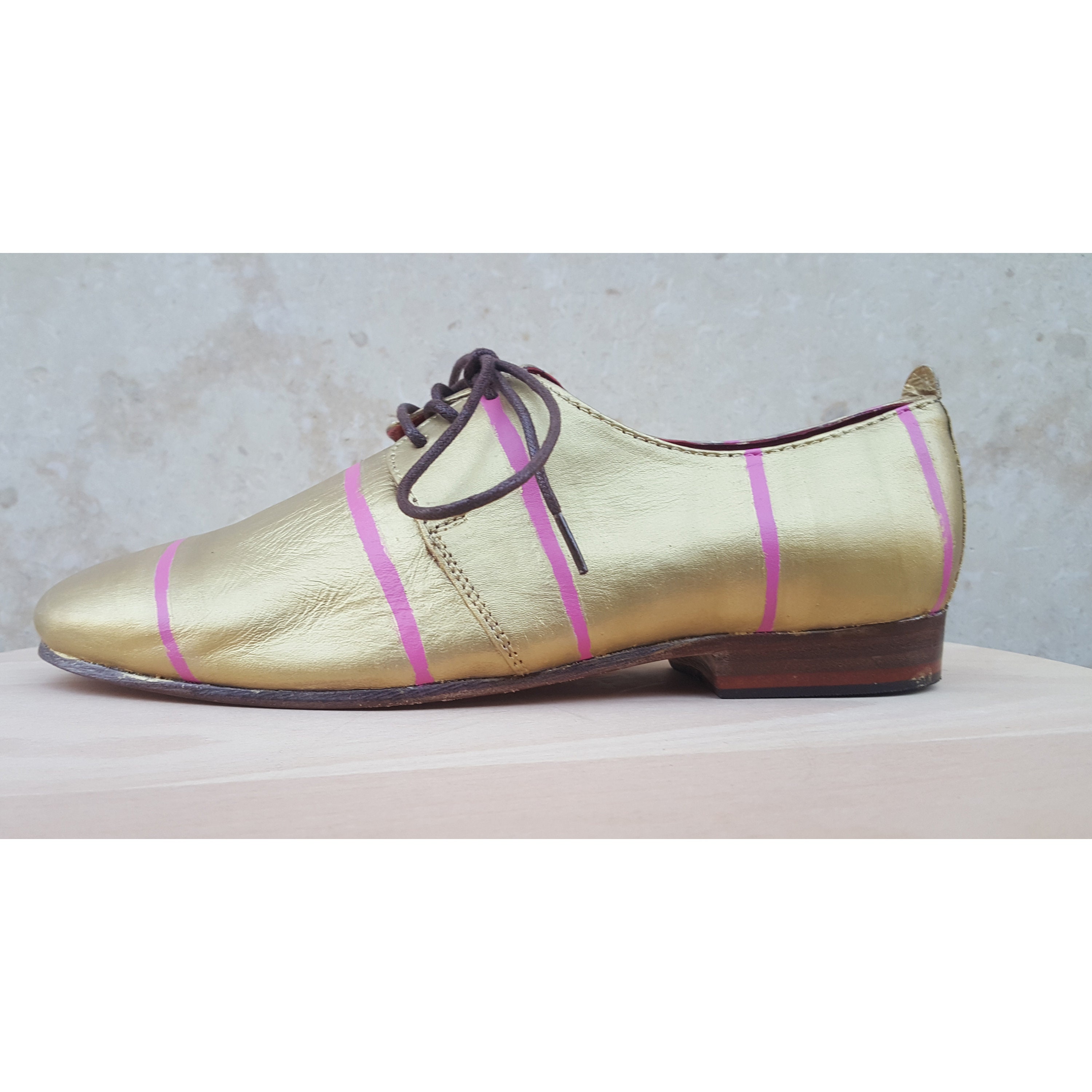 Gold Brogues - Etsy