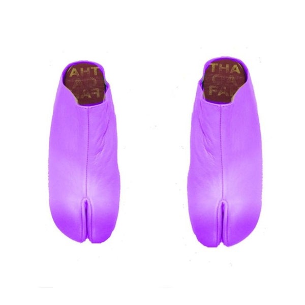 Tabi mules, Split toe mules- Pre Order (Electric Purple))