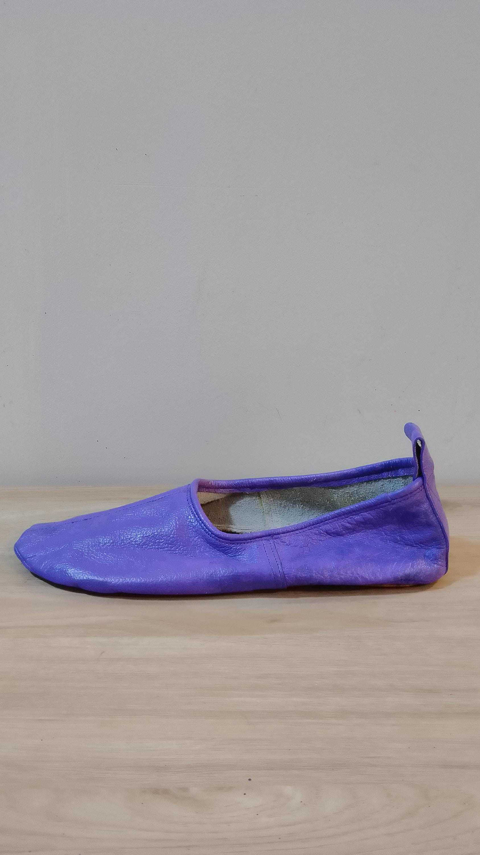 Luxury Leather slippers, leather travel slippers,Indoor shoe