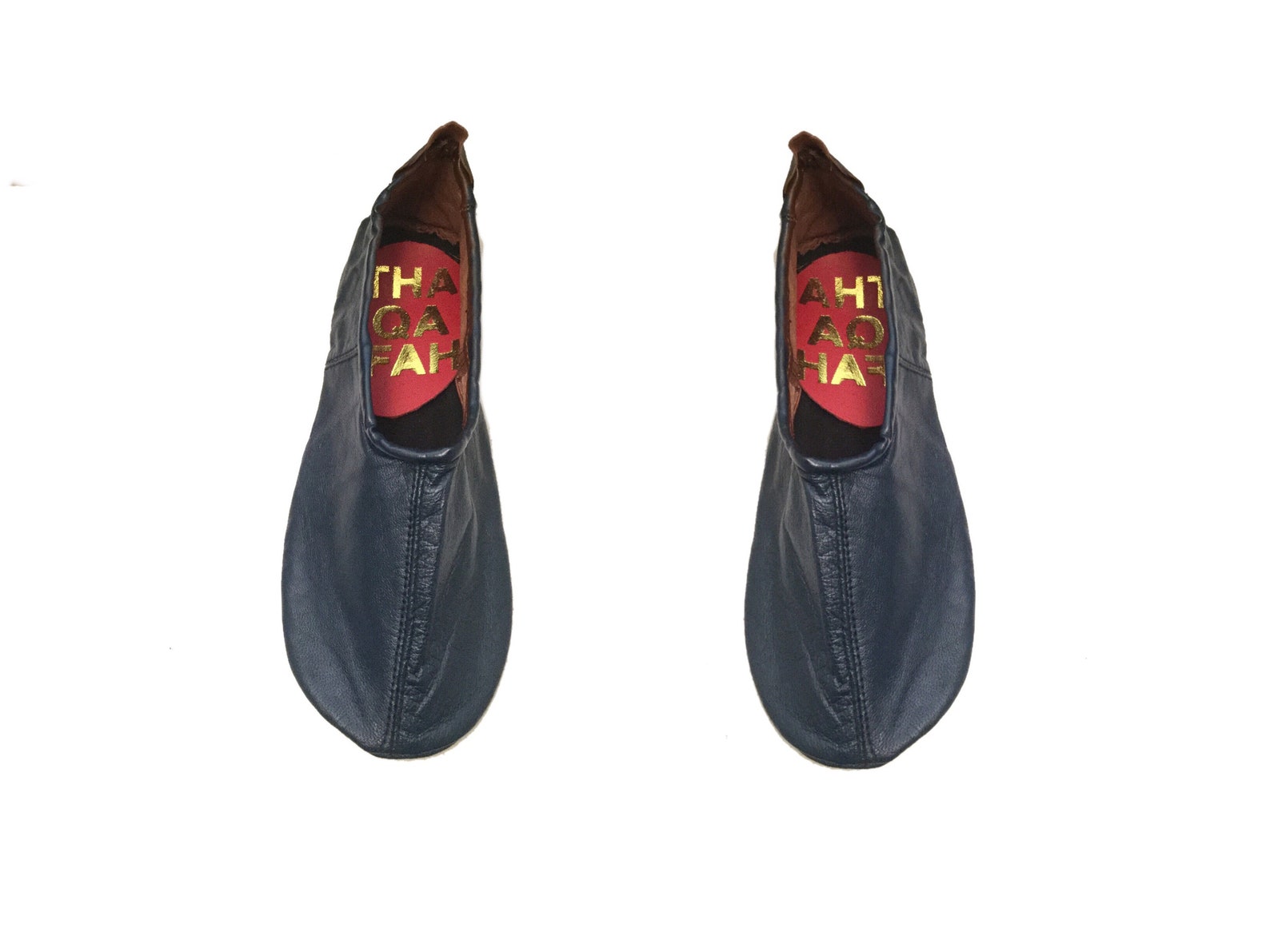 blue leather flats, tabi socks ,ballet flats,leather travel flats (navy blue) blue leather flats, tabi socks ,ballet flats,leather travel flats (navy blue)