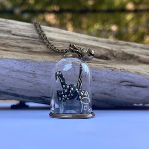 Collana lunga con origami nero, ciondolo origami gru, collana giapponese