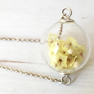 Girls yellow flower necklace long necklace image 2