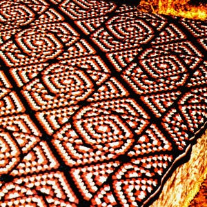 1970s Afghan Crochet Pattern • Modern Throw • Bohemian Decor • Beautiful Unique Granny Square • Hippie Country Chic • Watermarked PDF Only