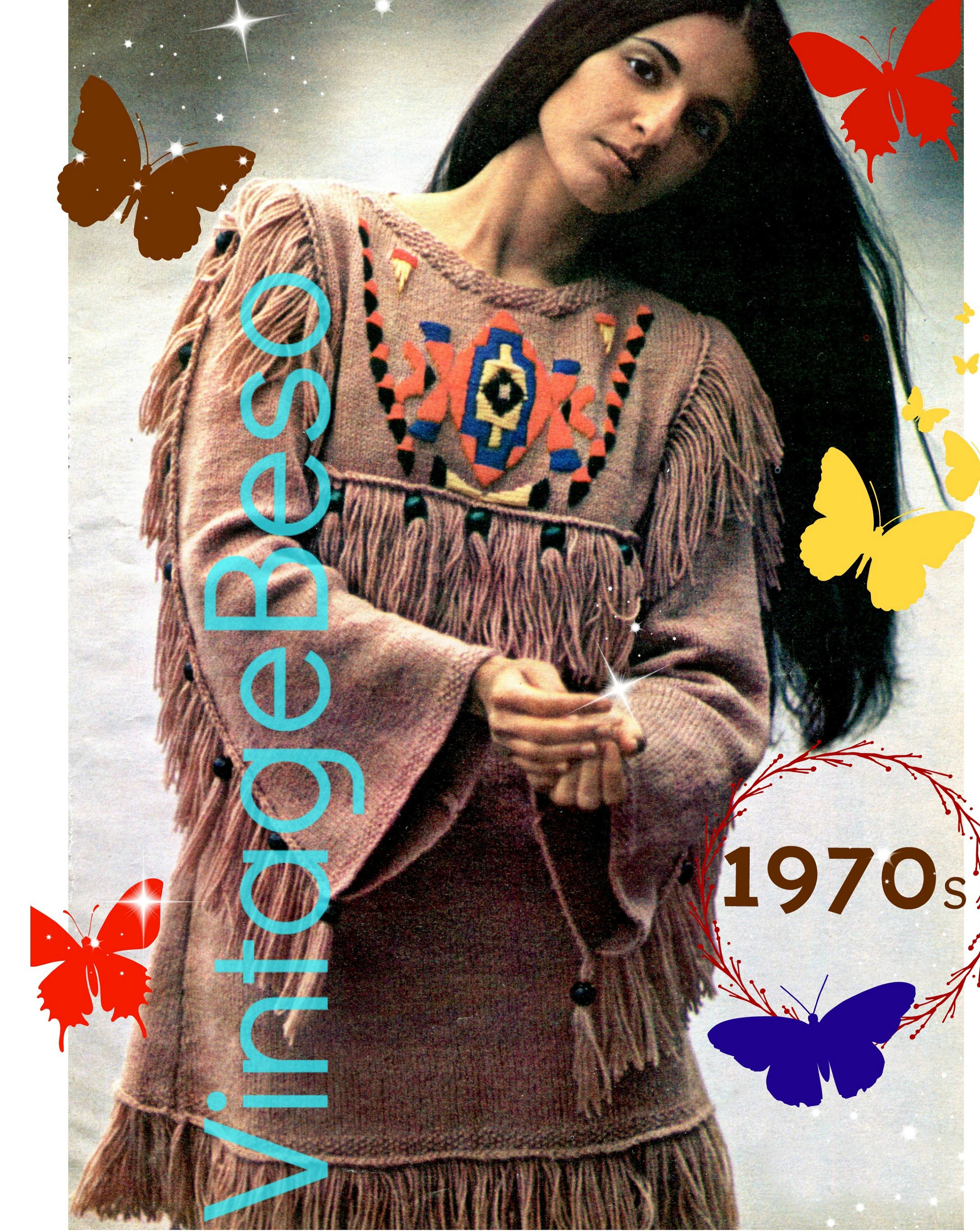 Tunic Knitting Pattern • Respectful Native American Palomino Tunic