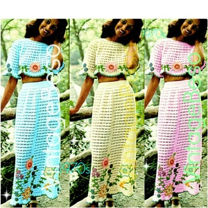 70s Crochet Skirt - Etsy 70s Crochet Skirt - Etsy