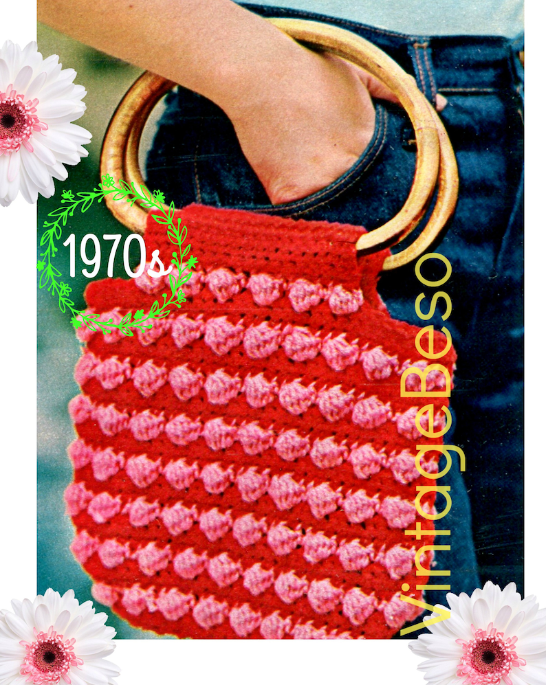 Tote Bag Crochet Pattern Fun Mighty Mini Tote Bag Instant Etsy