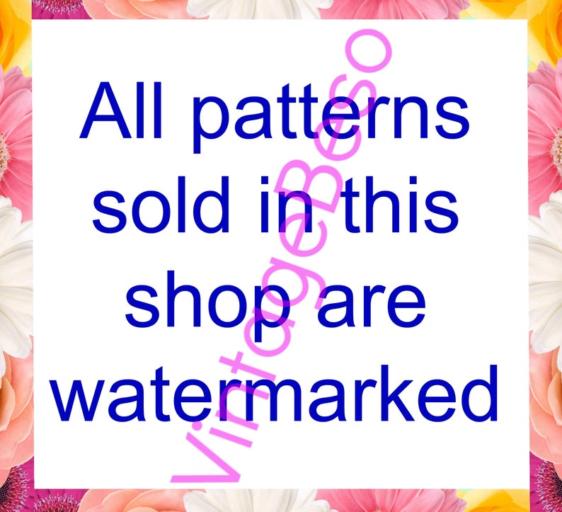 JULIET Dress Crochet Pattern Ladies Lace Dress Crochet Pattern Vintage 1960s Sizes 8 10 12 14 16 18 Watermarked PDF Only image 6