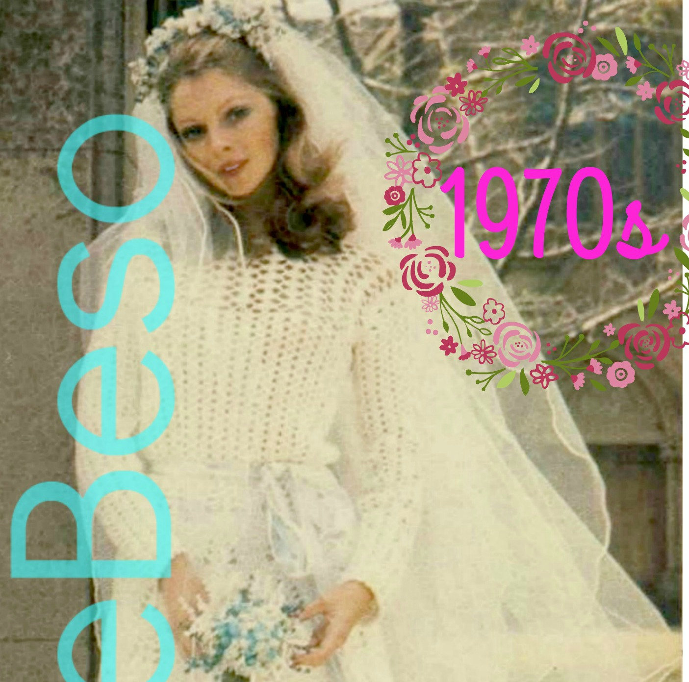 vintage crochet wedding dress