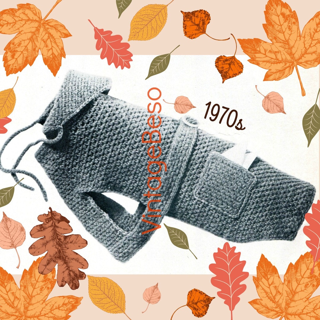 EASY Dog Coat Crochet Pattern Vintage 1970s Pampered Dog Coat Crochet Pattern Dog Sweater
