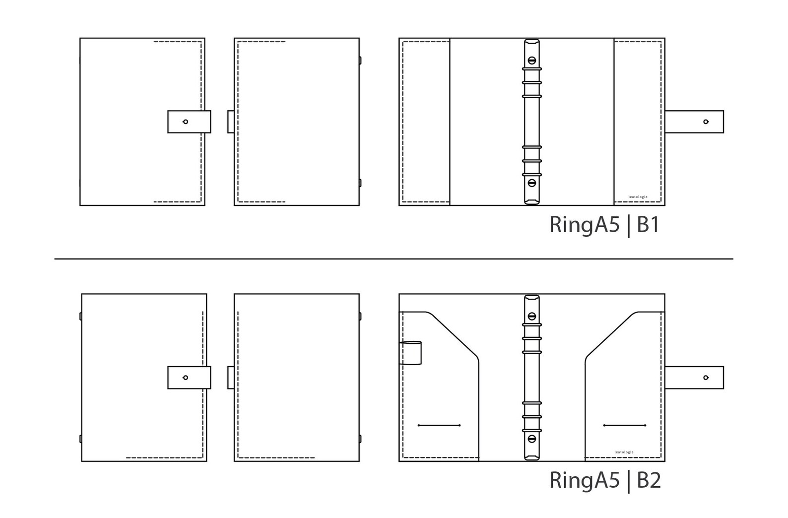 A5 6ring Binder Notebook Ringa5 Etsy