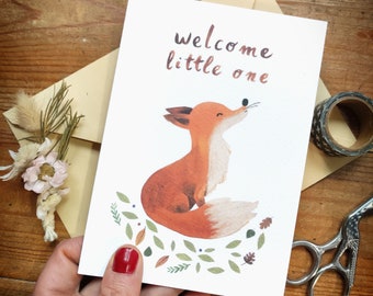 A6 | wenskaart Welkom Little One | Card | dierenkaart Papierwaren
