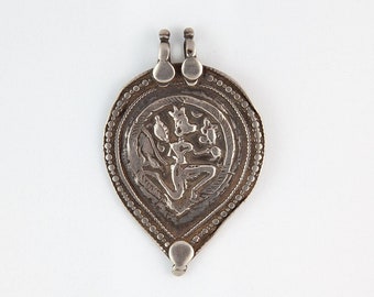 Dios indio Hanuman Sterling Silver Charm