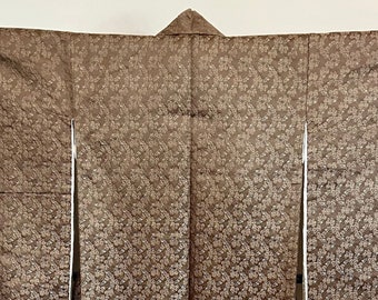 Kimono de boda antiguo japonés Uchikake Obi Brocado de seda