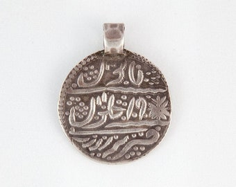 Colgante devocional islámico de plata india