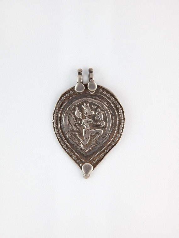 Indian God Hanuman Sterling Silver Charm - image 1